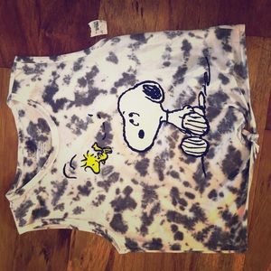 •women’s• snoopy & woodstock graphic tank — NWT